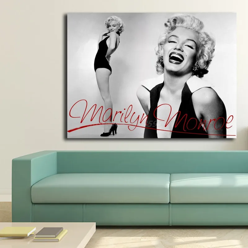 

Marilyn Monroe Wallpaper Wall Art Canvas Poster And Print Canvas Painting Decorative Picture For Office Living Room Home Decor