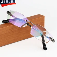 Новинка, стразы, очки для чтения, для мужчин, алмазная резка, без оправы, очки, высокая четкость, женские очки для чтения, очки для дальнозоркости