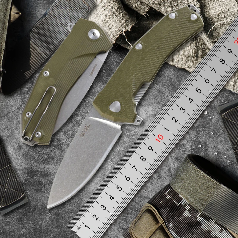 

SF Lion Steel molletta KUR D2 blade G10 handle ball Bearing Flipper tactical folding knife camping outdoor knives EDC tools