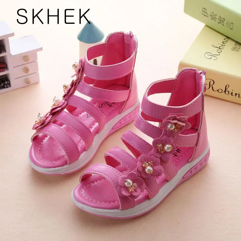 Girls Baby Gladiator Sandals Summer High Quality Children s Sandal For Girl Shoes Child Flowers Beach