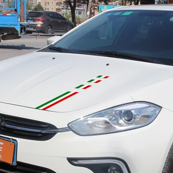 

ITALY Flag COLOR Sport Car Body Covers Stickers And Decals Car Styling Car Accessories For Fiat 500 Grande Punto Bravo