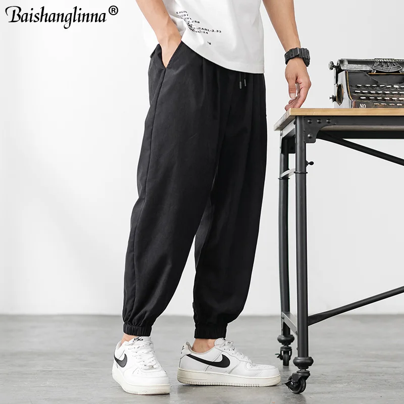Baishanglinna Summer Harem Pants Mens 2019 Hip Hop Solid Color Casual Joggers Sweatpants Trousers Male Streetwear Baishanglinna Summer Harem Pants Mens 2019 Hip Hop Solid Color Casual Joggers Sweatpants Trousers Male Streetwear