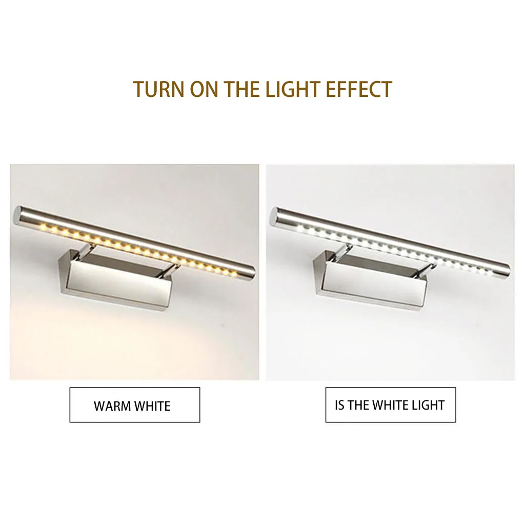 2019 الرجعية Led مرآة الجبهة ضوء الحديثة الماكياج مصباح ليد خزانة حمام الغرور جدار التجميل تركيبات مضمد الشمعدان مصابيح