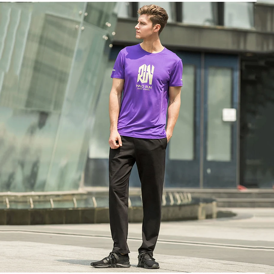 Running and Jogging Clothes For Men short Sleeve Shirt Pants Workout Sport Training Football Basketball Men's Breathable set