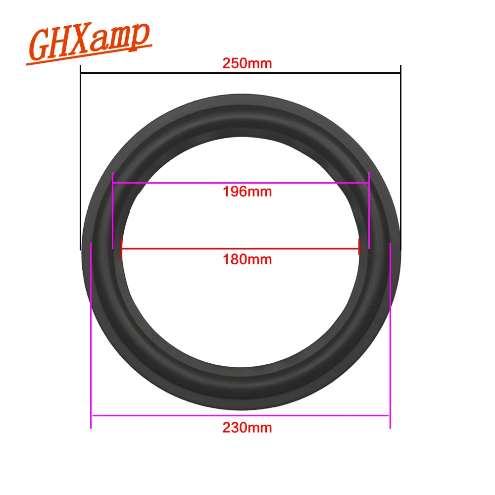 Ghxamp 10 дюймов 12 дюймовая подвеска сабвуфер резиновый объемный боковой динамик ремонт завод 1 пара