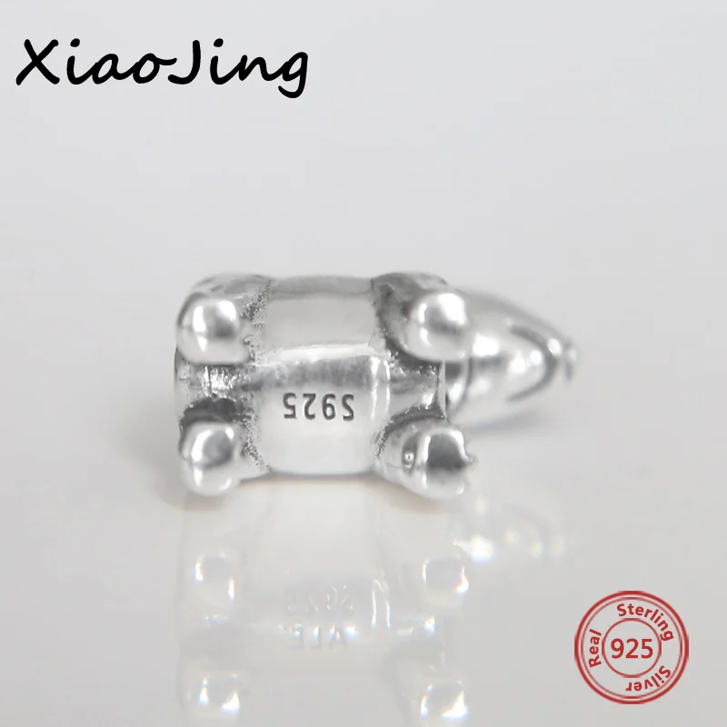 New Fit Original European Bracelets 925 Sterling Silver Cut Animal Bull Terrier Charms Beads Personalized Jewelry Making Gifts 3