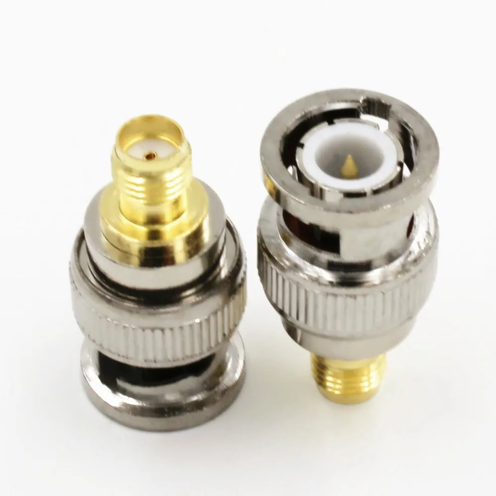 

100PCS BNC Male Plug to SMA Female Jack RF Adapter Connector