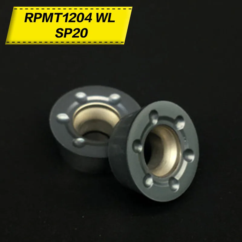 

10PCS RPMT1204-WL SP20 Carbide Insert for cast iron Lathe Milling Mill cnc tools milling cutter face milling endmills RPMT 1204