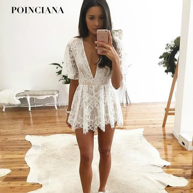 cute white rompers
