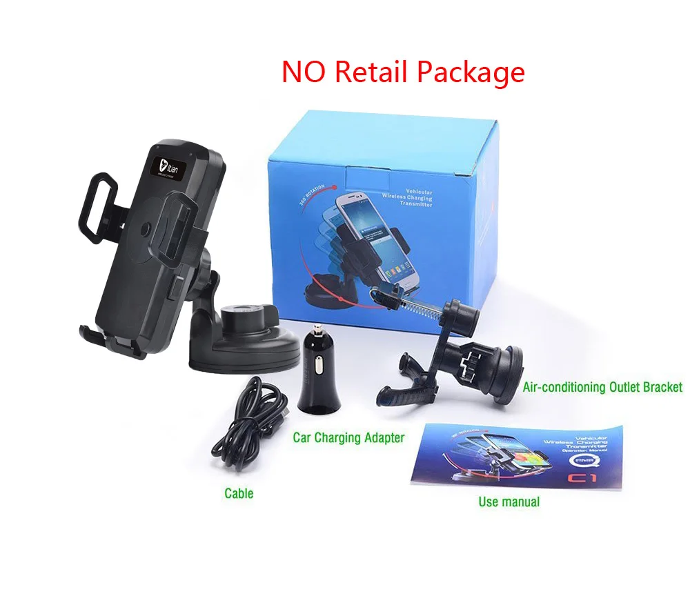 

Universal Qi Wireless Charger for iPhone X XS MAX XR 8 plus,USB Car Charger Air Vent Holder For Samsung Galaxy S8 S9 S6 S7 Edge