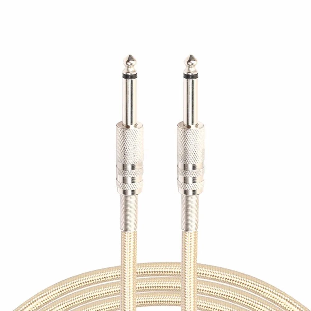 6.35MM Jack Male to Male Audio Cable Mono Electric Guitar Wooden Guitar Microphone Mixer Aux Cable 0.3M/1M/1.8M/3M 6.35MM Jack Male to Male Audio Cable Mono Electric Guitar Wooden Guitar Microphone Mixer Aux Cable 0.3M/1M/1.8M/3M