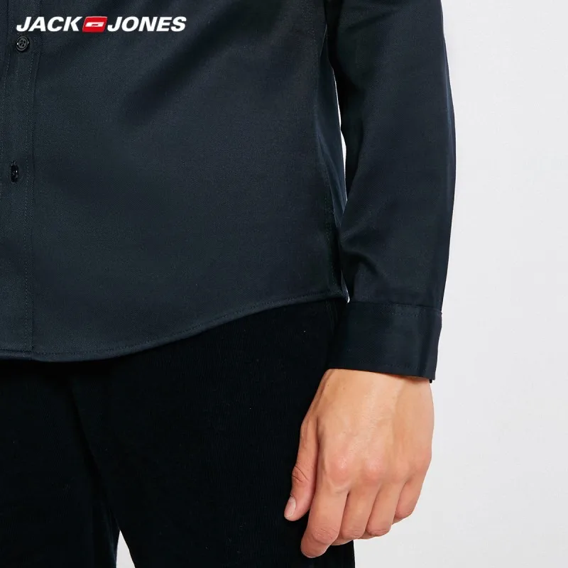 JackJones мужская хлопковая деловая Повседневная рубашка мужская одежда 218305558