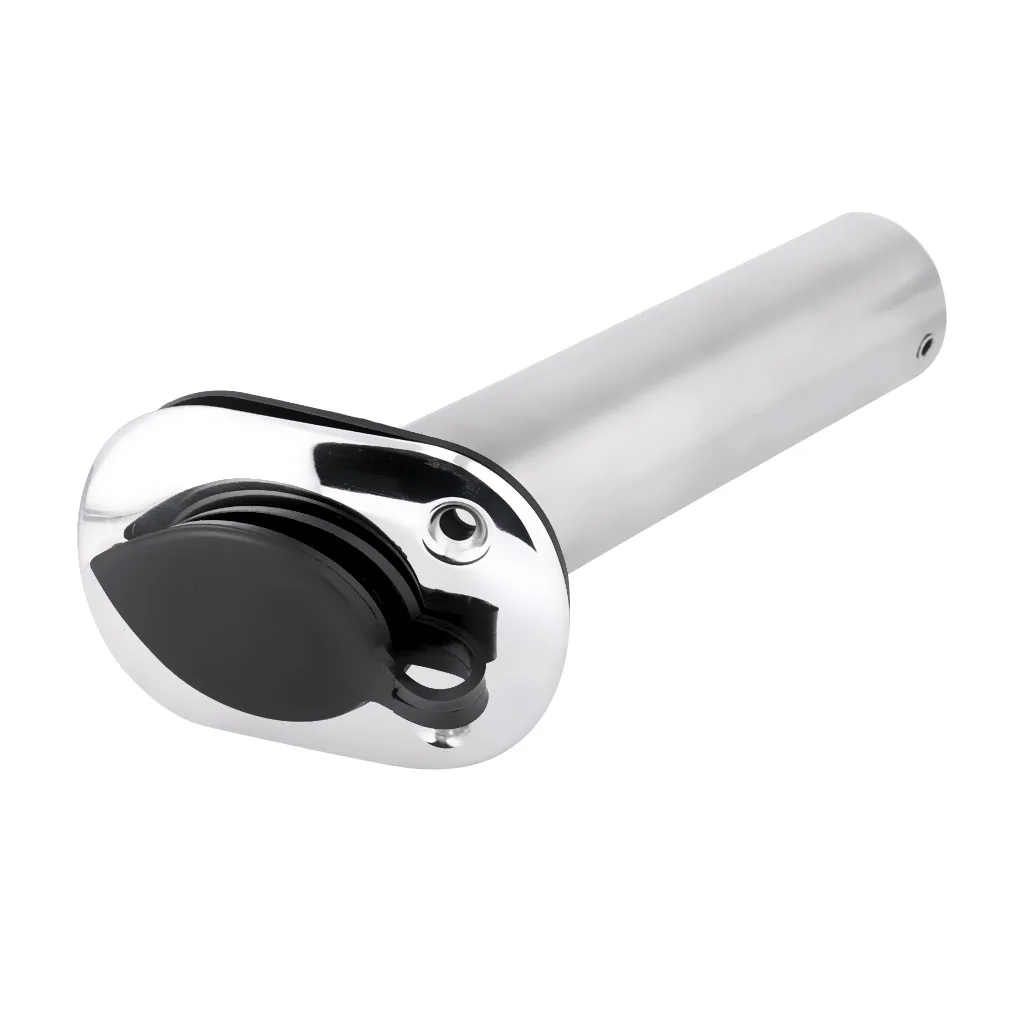 New Hot Stainless Steel Boat Fishing Rod Holder Flush Mount Pole Stand 30 Degree for Kayak Canoe Fishing Boat Accessories