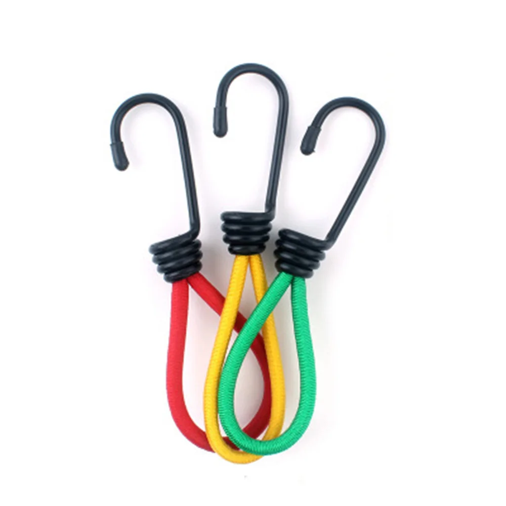 

New 3pcs Latex Mixed Color Elastic Strength Tent Fixed Cord Rope Buckle Outdoor Camping Tent Hook Fastener Tent Accessories