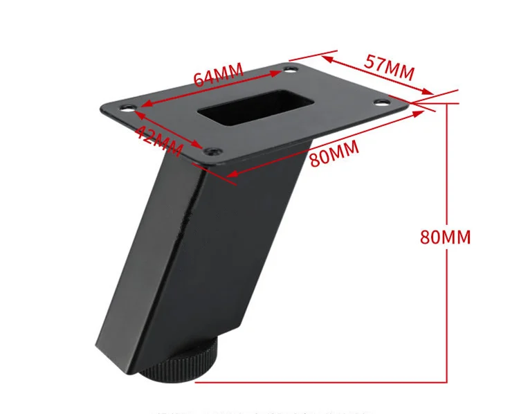4 шт. регулируемая высота мебель ножки Кабинета стол ноги черный металл косой булавки для ТВ кабинет Диван ног уровень Аппаратные средства