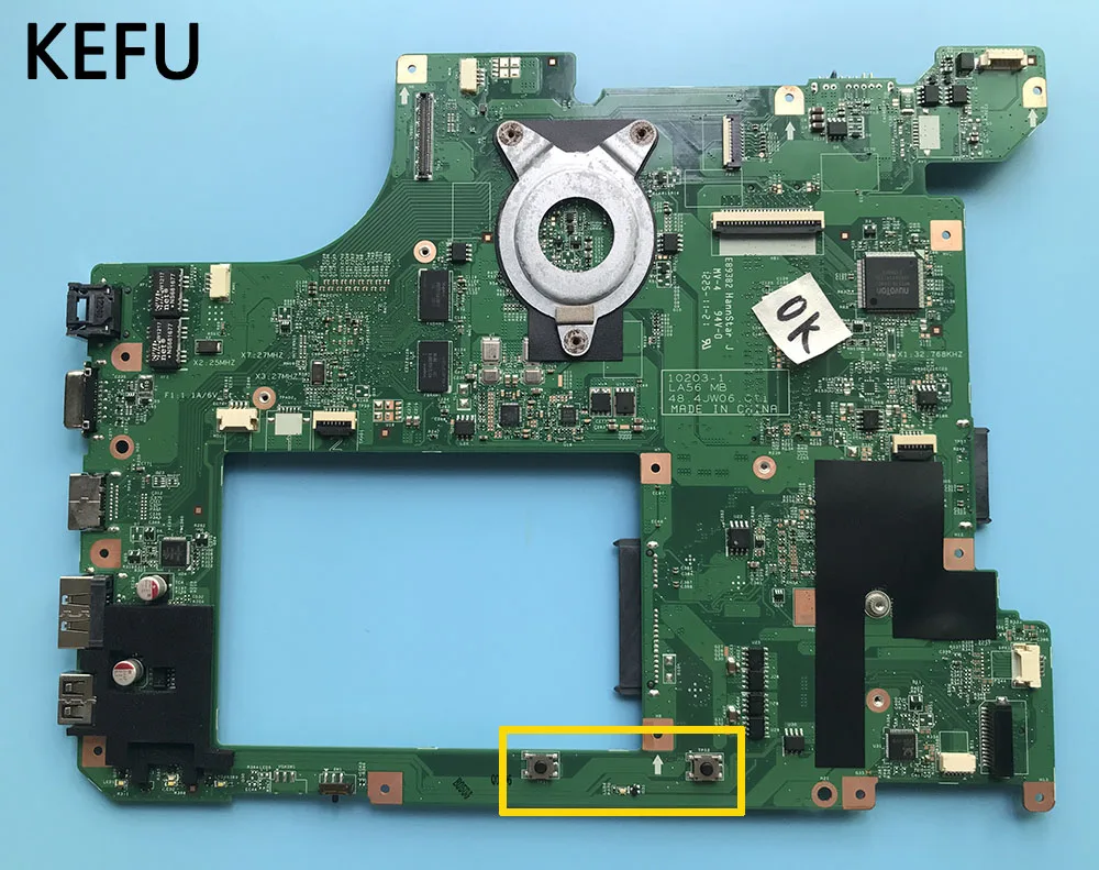 Материнская плата KEFU B560 LA56 MB 48.4JW06. 011 для ноутбука Lenovo ideapad ноутбук с чипами