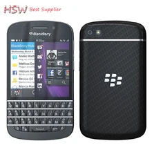Blackberry Q10 сотовый телефон мобильный телефон 3,1 дюймовый двухъядерный 8MP 2gbram 16GB Встроенная память 3g& 4G gps WI-FI QWERTY клавиатура мобильный телефон после ремонта
