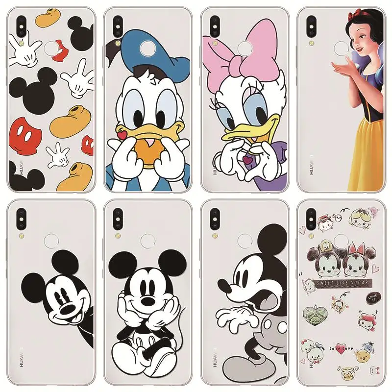 

Cartoon Soft TPU Phone Case For Huawei Y9 Y5 Prime Y6 Y3 Y7 Pro 2017 2018 2019 nova 3 4 3i 3e 4e 2 2i Plus Back Cover Bags Cute