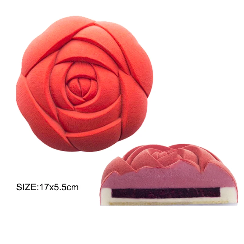 SILIKOLOVE розовое сердце форма для торта 3D силиконовые формы для DIY выпечки для муссов и десертов кухонные формы для выпечки инструменты художественная форма для торта