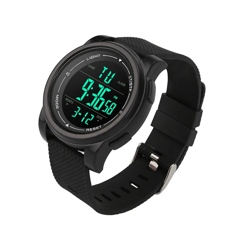 Модные Роскошные Мужские аналоговые цифровые военные армейские силиконовые спортивные светодиодный водонепроницаемые наручные часы