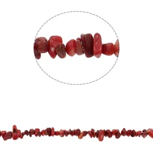 

Approx 33.8 Inch Red Agate 5-8mm Hole:Approx 0.8mm Approx 260PCs/Strand Gem stone Chips