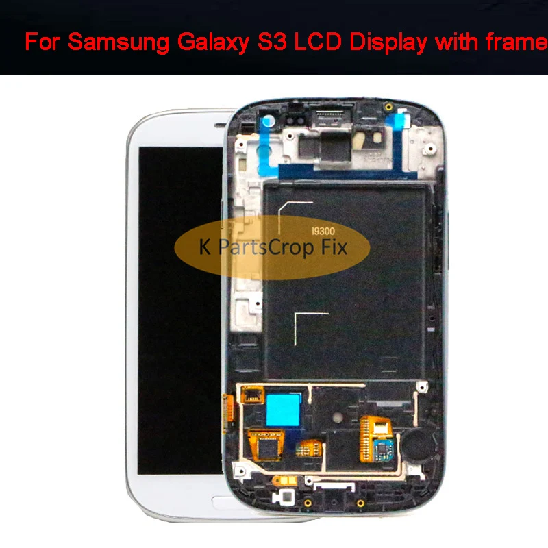 

Amoled 4.8''inch LCD for SAMSUNG Galaxy S3 LCD Display GT-i9300 i9300i Touch Screen with Frame Digitizer Replacement i747 i535