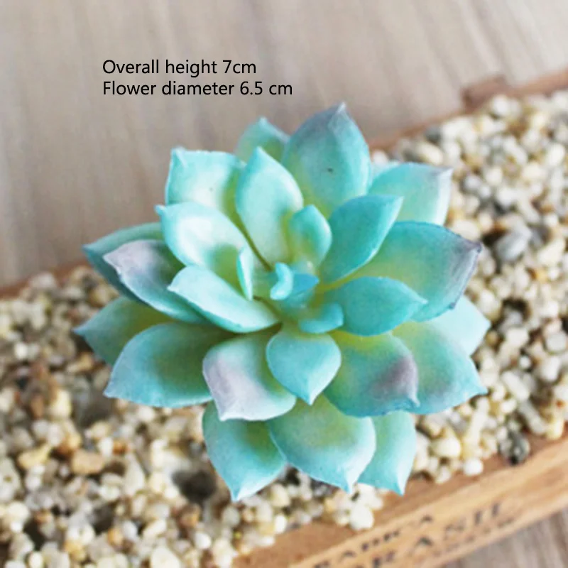 Синий сад кактус алоэ растения дома DIY суккулент украшения искусственный - Цвет: 7