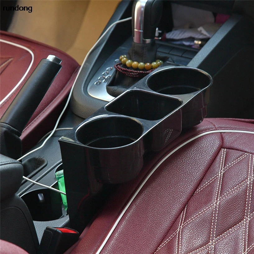 rundong Black 2 Cup Holder Drink Beverage Seat wedge Car Auto Truck
