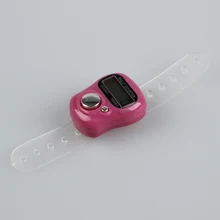 Полезный Мини ЖК-дисплей Электронный цифровой дисплей палец Рука Счетчика подсчета розовый