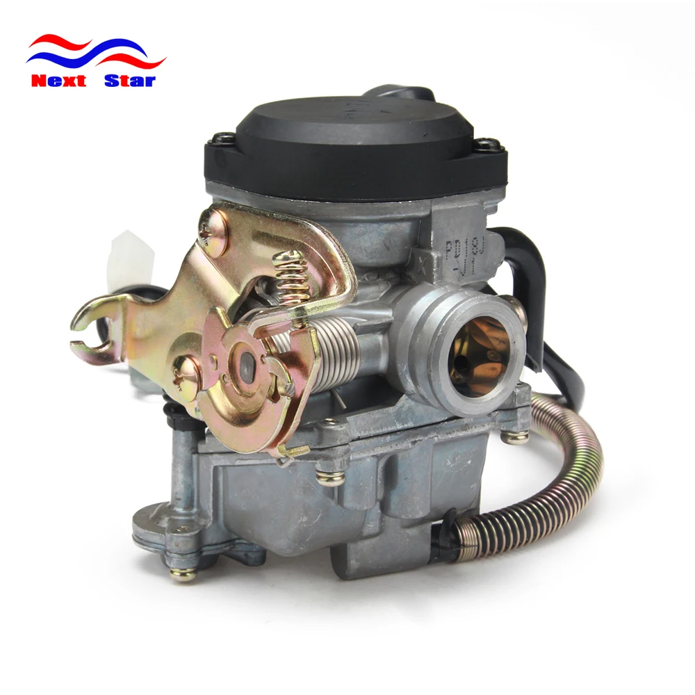 МОТОЦИКЛ КАРБЮРАТОР PD18J 18 мм Carb для GY6 50CC Скутер мопед PD18 двигатель 139QMB 139QMA ABM IRBIS BAOTIAN JONWAY QINGQI