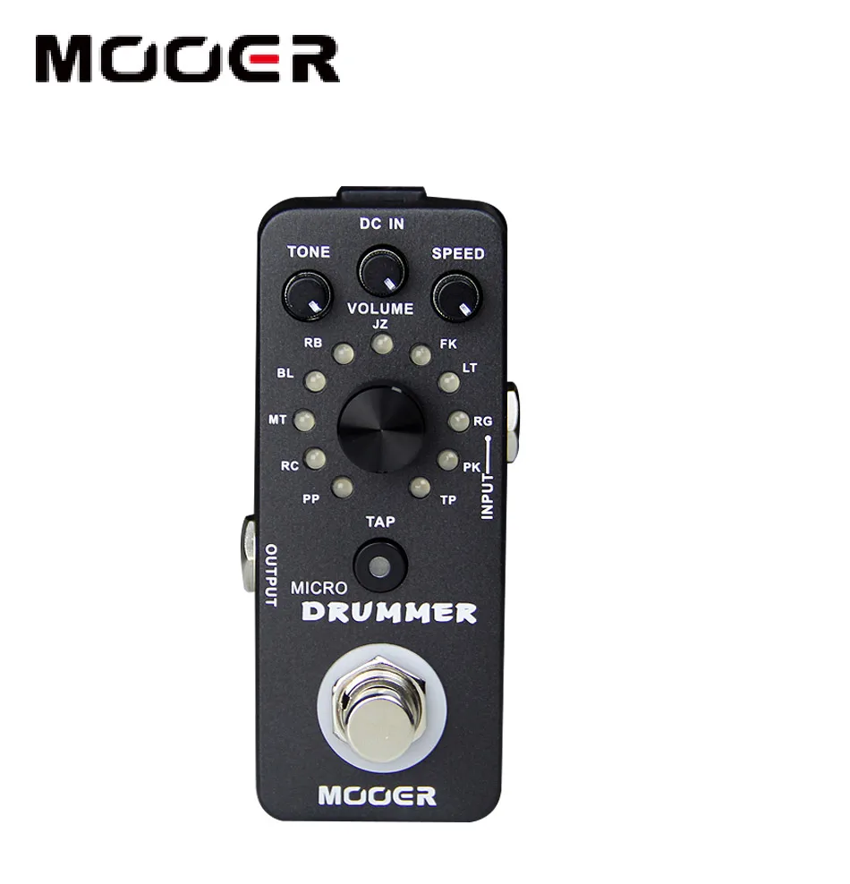 Новая педаль эффектов MOOER Micro Drummer effect pedal цифровая барабанная машина