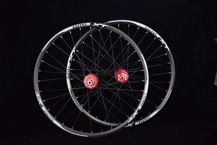 Discount JK XT 24" inch MTB mountain bike bicycle 32 holes Disc brake 4 sealed bearing wheels double rim wheelset rim 5