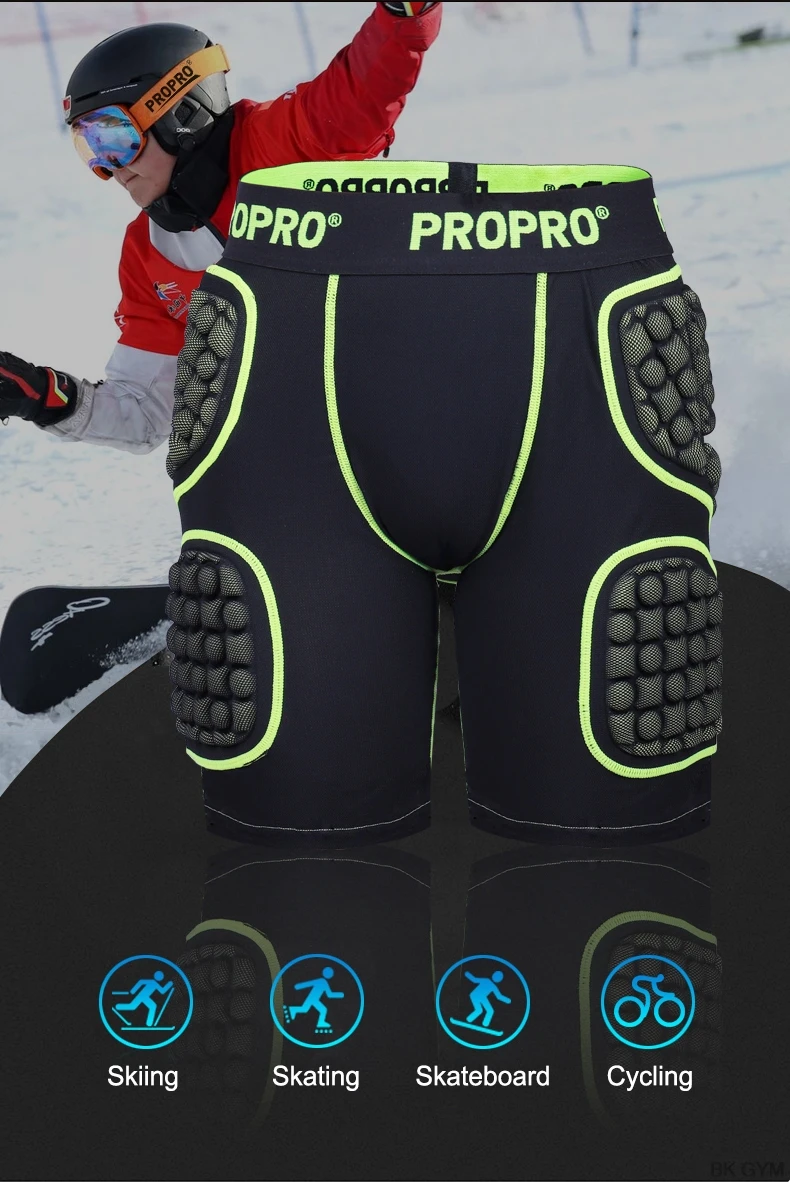 PROPRO лыжные шорты-фижмы скейтборд, сноуборд, защита бедер унисекс, легкие мотоциклетные шорты для мотокросса, шорты-фижмы, защитное снаряжение