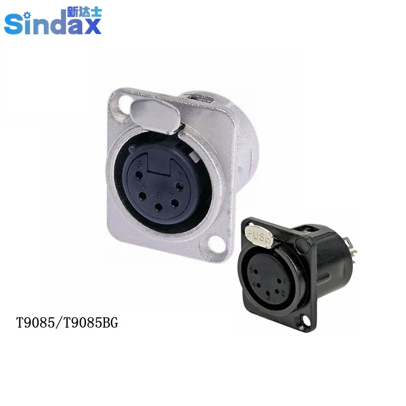 

Sindax 5-core XLR Female seat Microphone Adapter Socket Connector Jack 2PCS