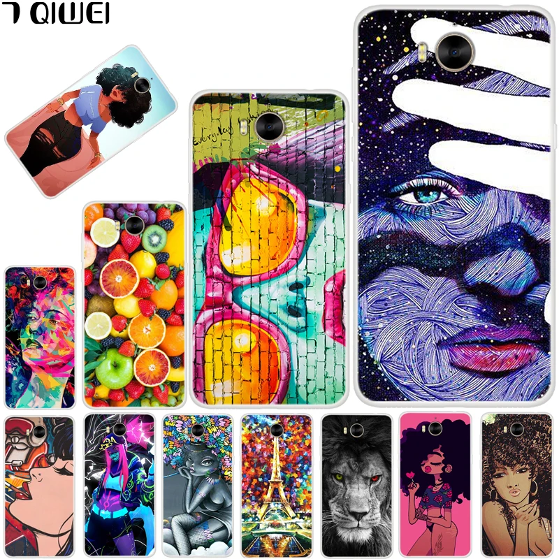 

For Huawei Y6 2017 Case Y5 2017 Cover Silicone Soft TPU Case For Huawei Y6 2017 Case Nova Young MYA L11 L41 Cover Cool Girl Y 5