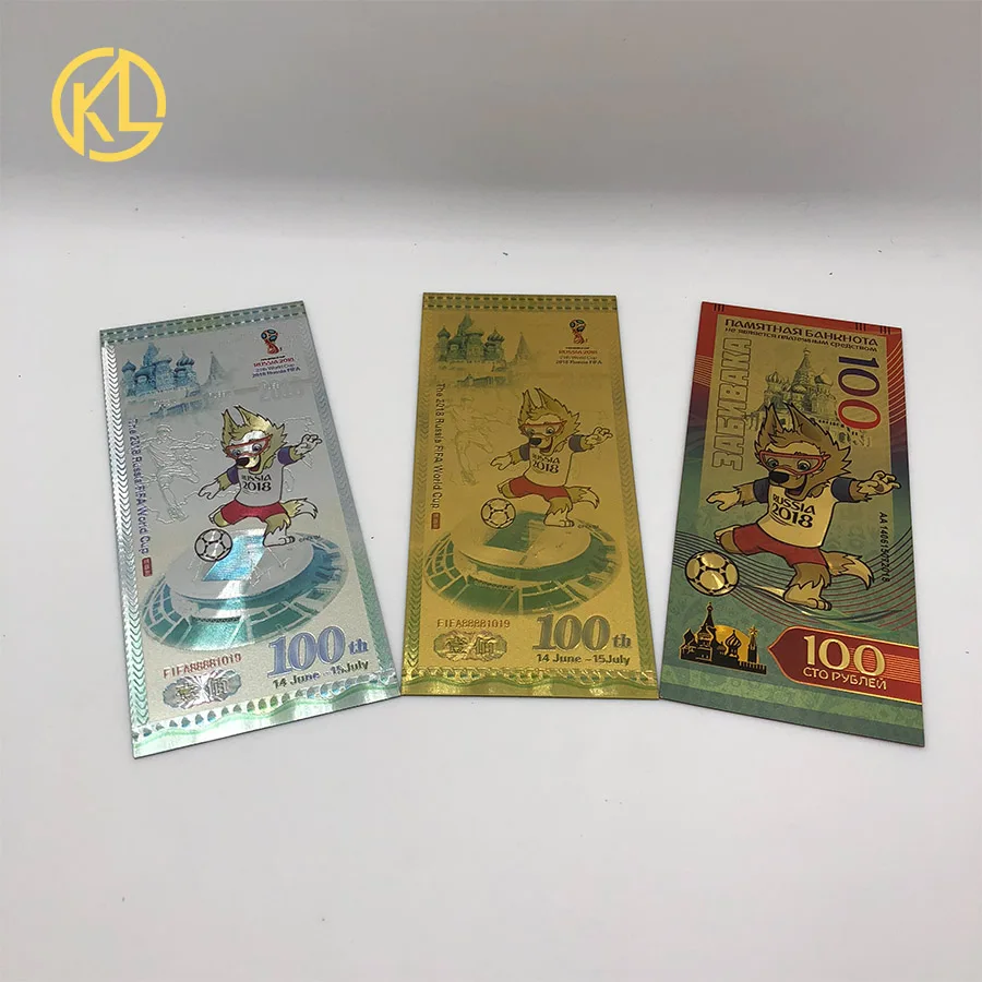 

HOT RU003 1pc colorful 2018 limited Designed Football Russia Sports mascot for fans souvenir Gifts and collection