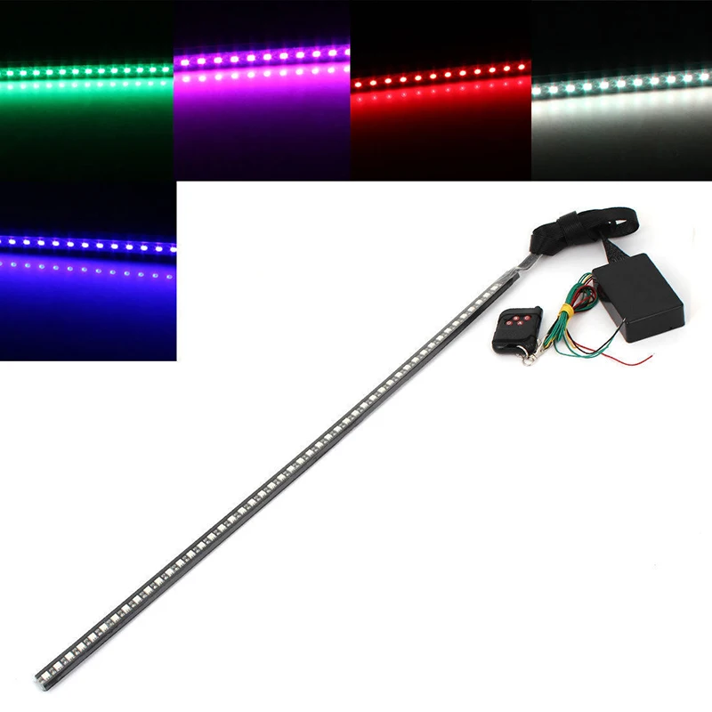 12 В 7 цветов 48 светодиодный RGB мигающий автомобильный стробоскоп лампа в