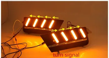 

Osmrk led drl daytime running light for Skoda Octavia 2013-2017 with Dynamic moving yellow turn signal and blue night light