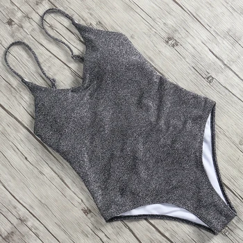 

Shining Swimwear Women Plus Size Brilliant One Piece Backless Swimsuit 2020 Sexy Push Up Suit Bandage Monokini Women Swimsuit