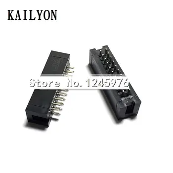 

100pcs Straight in, DC3 horn, 20PFC cable seat, 20P180 degree black, simple ox spacing, 2.54mm