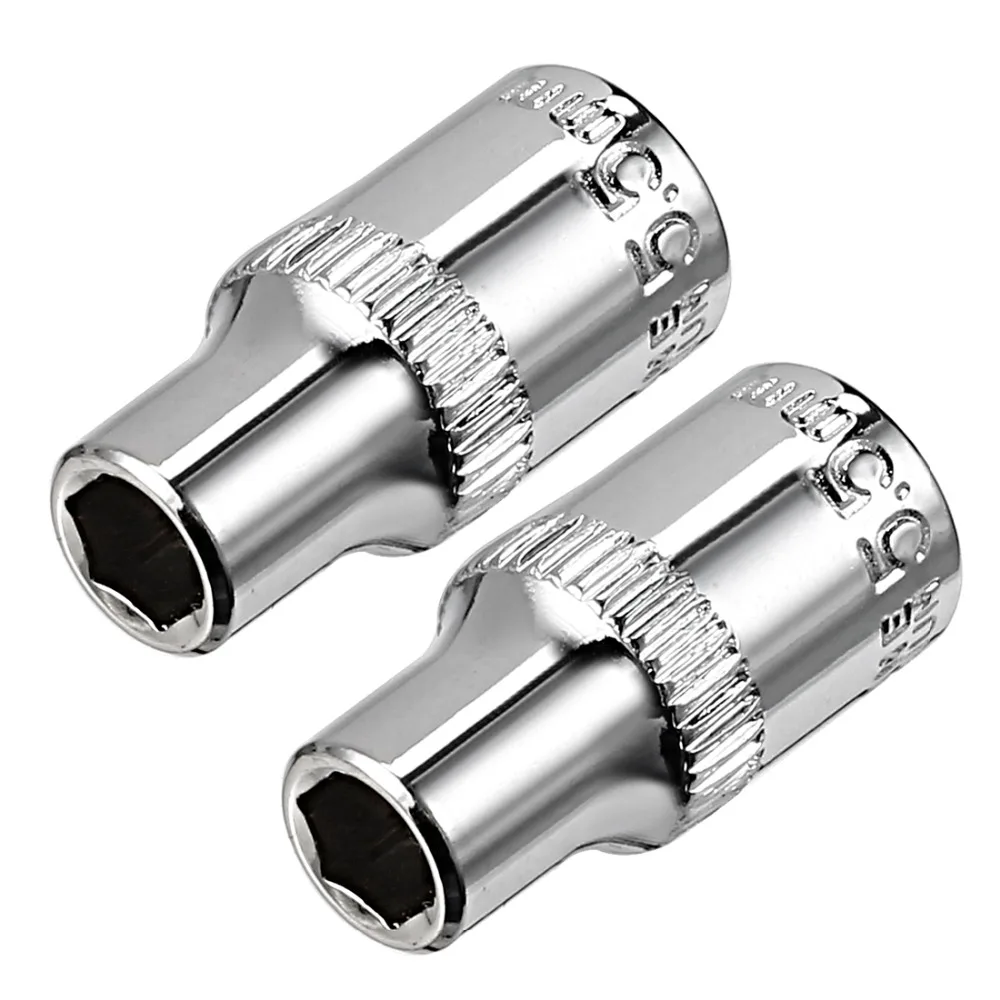 

UXCELL 2Pcs 1/4-inch Drive 5.5mm Cr-V 6-Point Shallow Socket in DIY Hand-making, Automotive Repairs