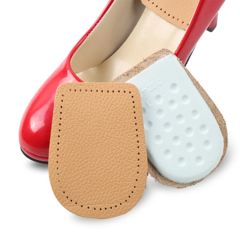 

EYKOSI Pain Relief Cattle Hide Elastic Latex Heel Half Shoe Pad Shoe Cushion Comfortable Buffering Insole New 2017