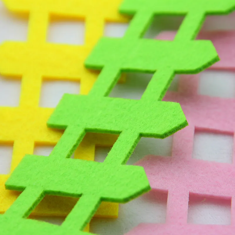  Hot Sell 1m Palisade Felt Cutting Decoration Non-Woven Cloth Felts Kindergarten Kids Room Fence Diy - 32850048729