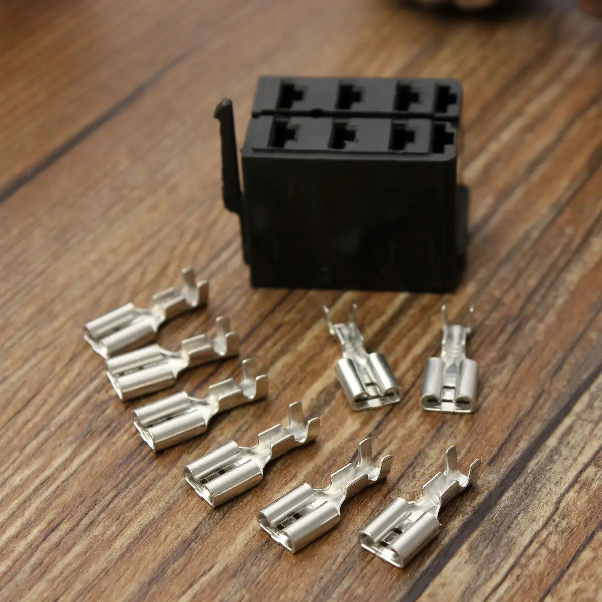 

8X Female Spade Terminals & 1 Dash Rocker Switch ARB Socket Plugs Carling Style