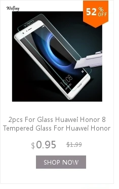2 шт для защиты экрана huawei Honor 8 закаленное стекло для huawei Honor 8 стеклянная пленка для Honor 8 Защитная пленка тонкая Wolfsay
