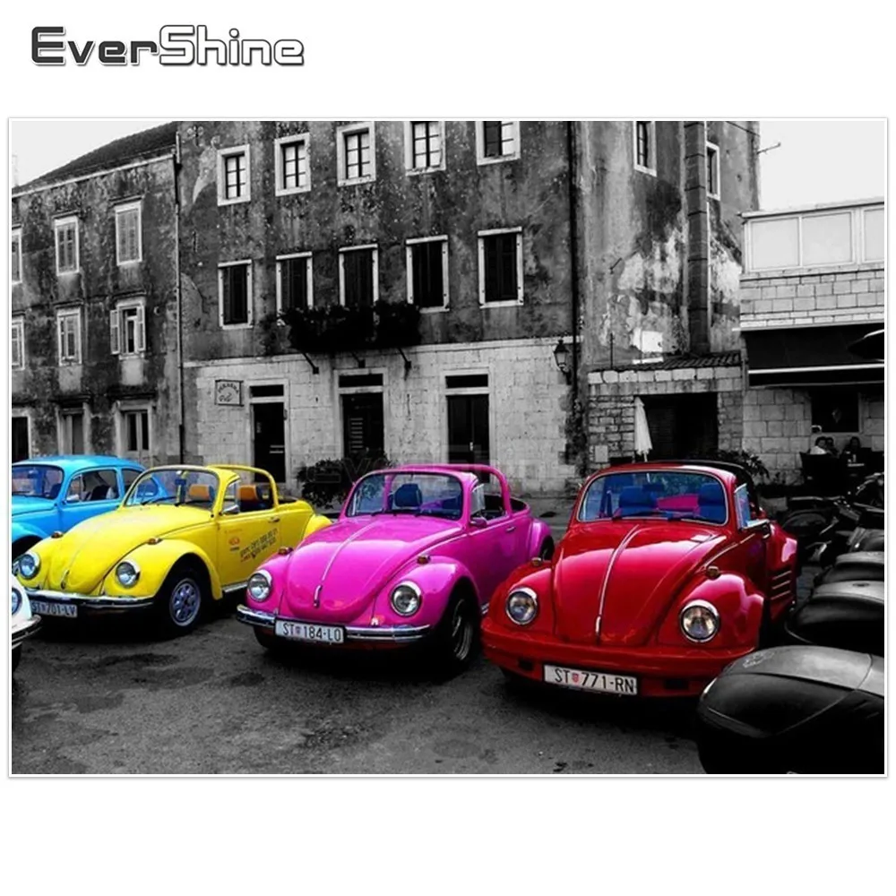 

EverShine Diamond Embroidery Scenery Cross Stitch Pictures Of Rhinestones Diamond Painting Car Diamond Mosaic Handmade Hobby