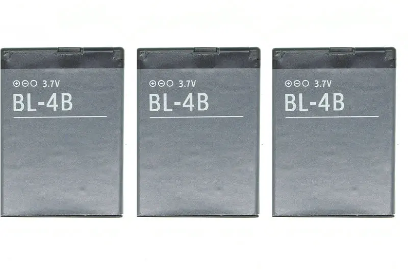 Ciszean 3 шт./лот BL-4B запасная батарея для Nokia 2505 3606 3608 2670 2660 2630 5000 6111 7070 7088 7370 7373 7500 700 мАч