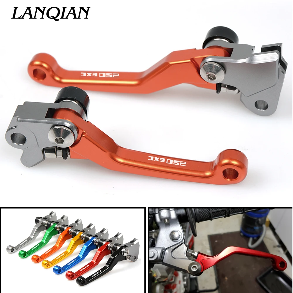 

For KTM 250EXC 250EXC-F 350EXC-F 450EXC (SIX DAYS) 2014-2016 2015 250 350 450 EXC F CNC Pivot Brake Clutch Levers Dirt Bike+LOGO