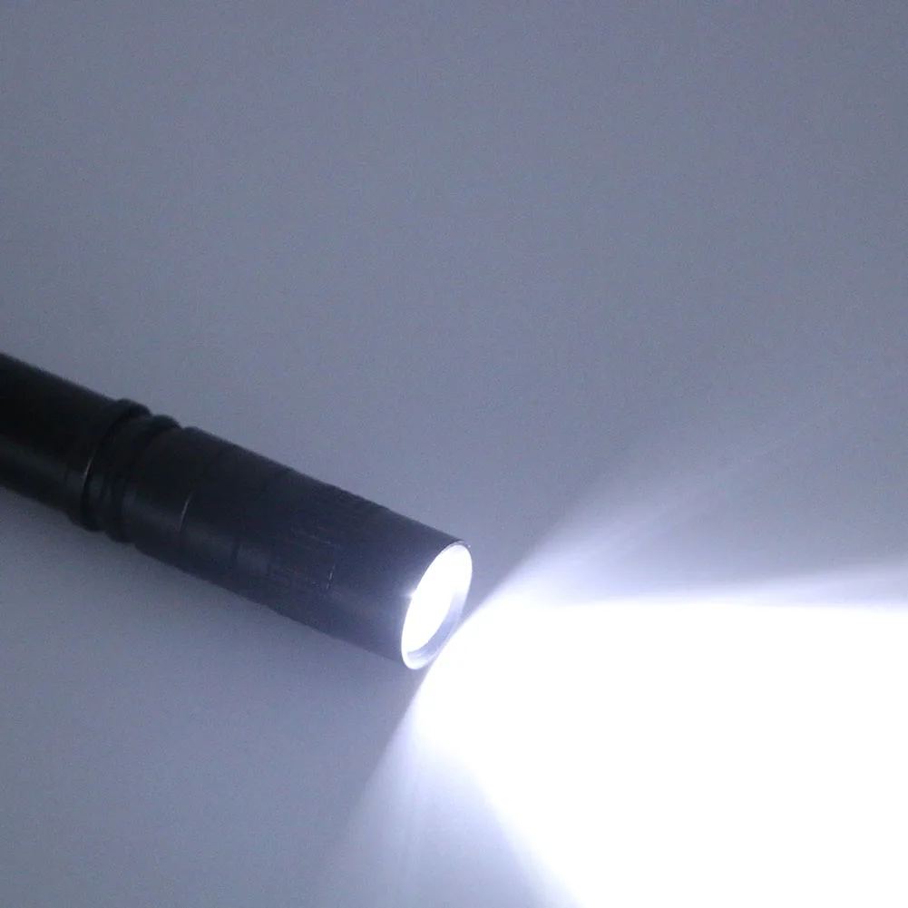 portable mini pen light handy led flashlight torch lamp xpe r3 flash