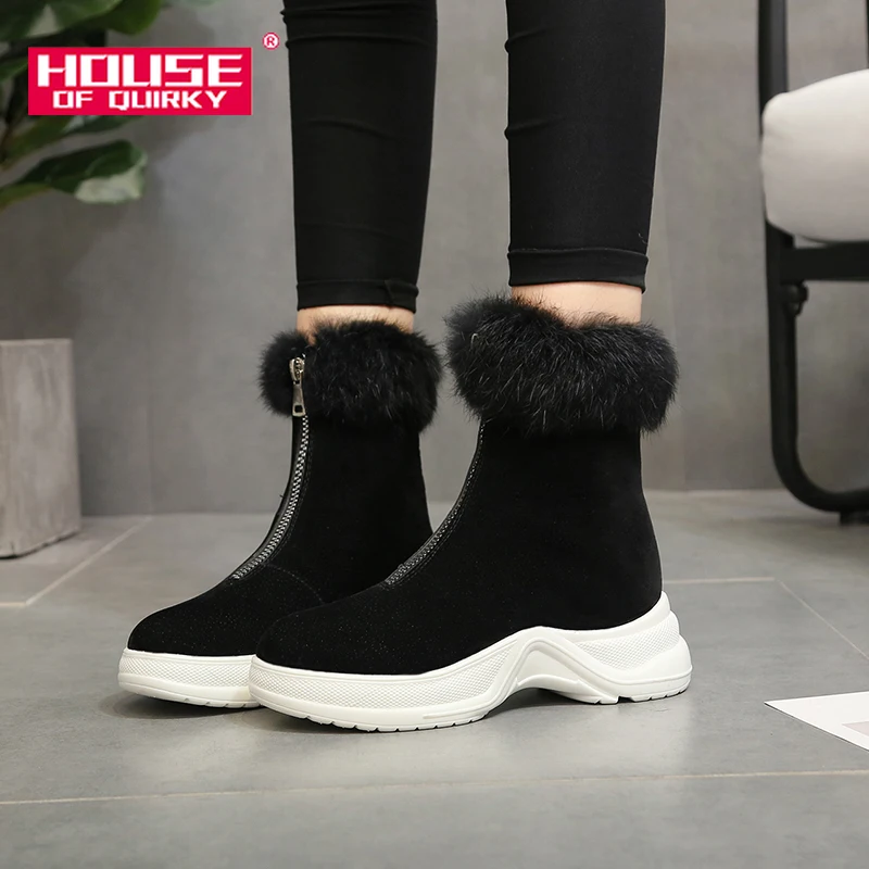 

2019 Winter Women Ankle Boots Comfortable Round Head Keep Warm Autumn High Help Shoes Woman Casual Snow Boots Ladies Work Shoes